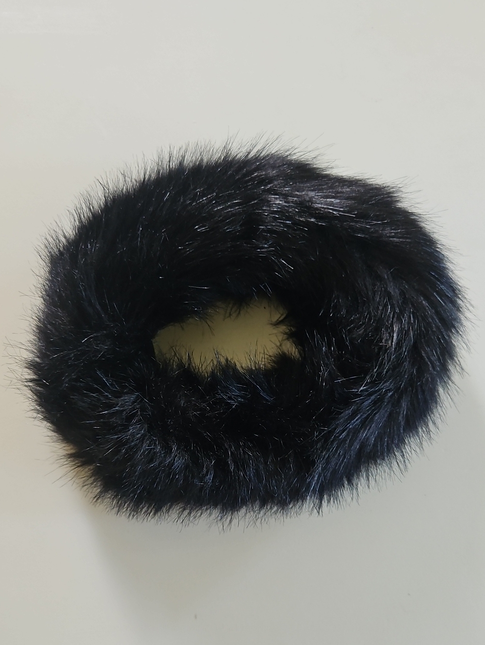 Black Faux Fur Headband - Plush Winter Ear Warmer